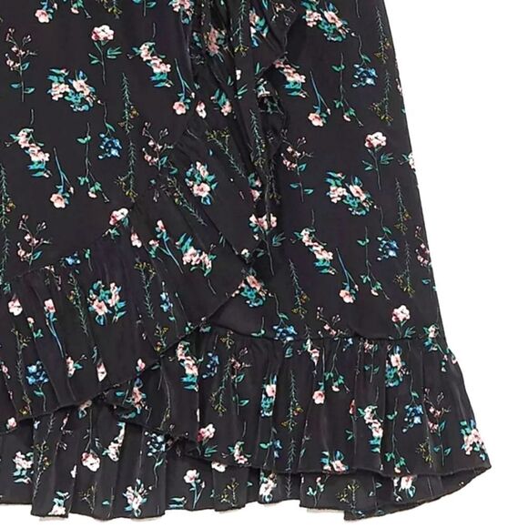 NWOT NASTY GAL FLORAL CHIFFON WRAP DRESS SZ.20 - Picture 4 of 6